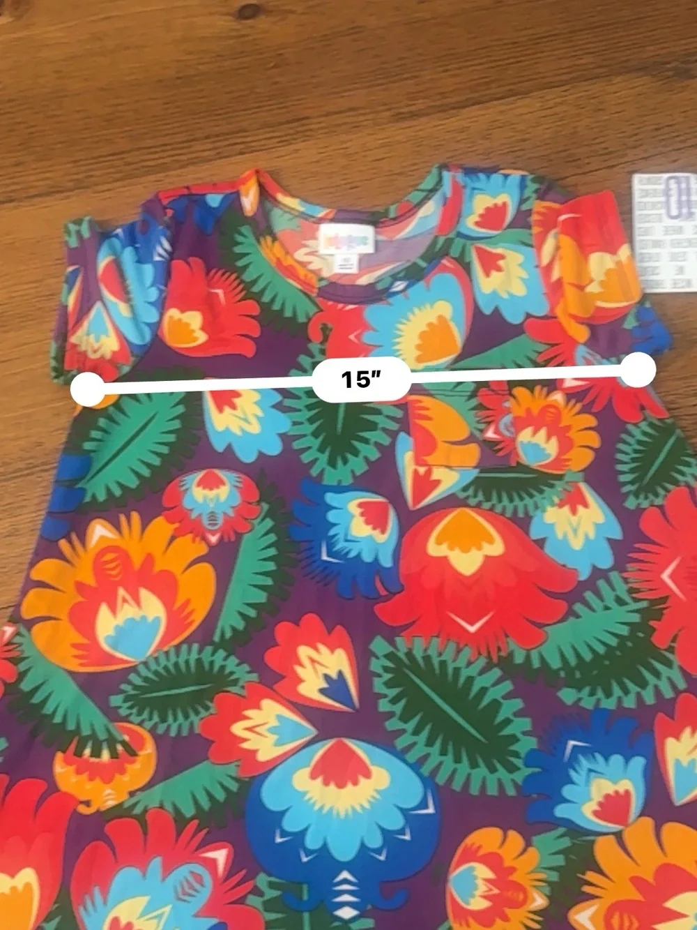 LuLaRoe Bright Multi Floral Scoop Neck Top